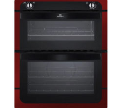 NEW WORLD NW701DO Built-under Electric Double Oven - Black & Red